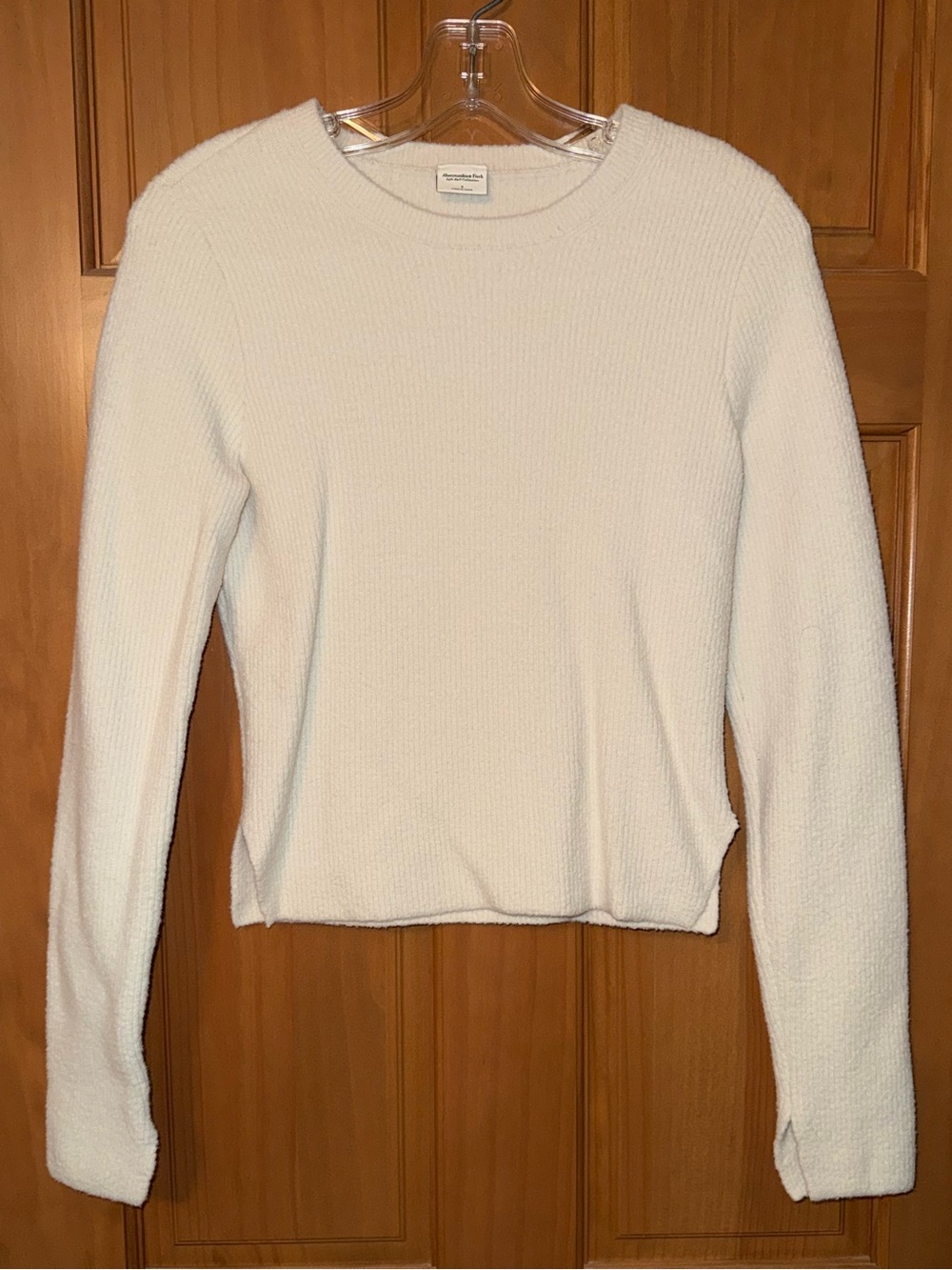 Abercrombie & Fitch Cream Ribbed Sweater